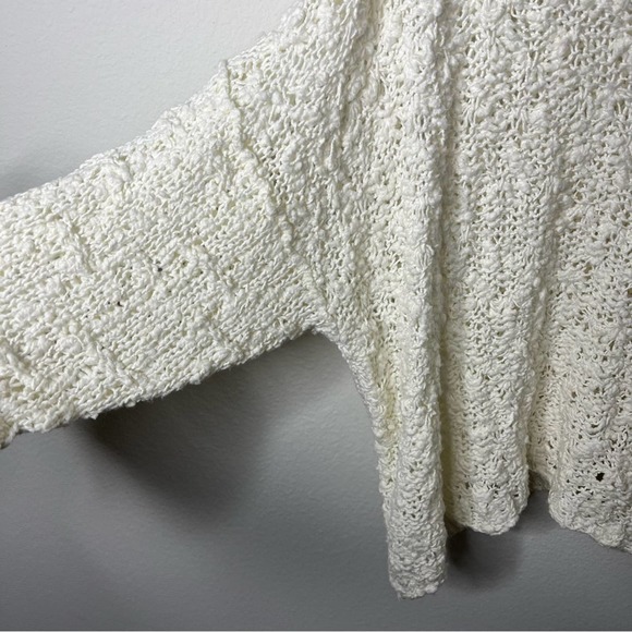 Free People Oversized Open Knit Slouchy Pullover Sweater Womens Size S - Picture 6 of 9